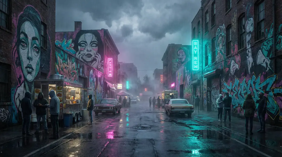 5g影讯 天天5g - 雨夜壁画街